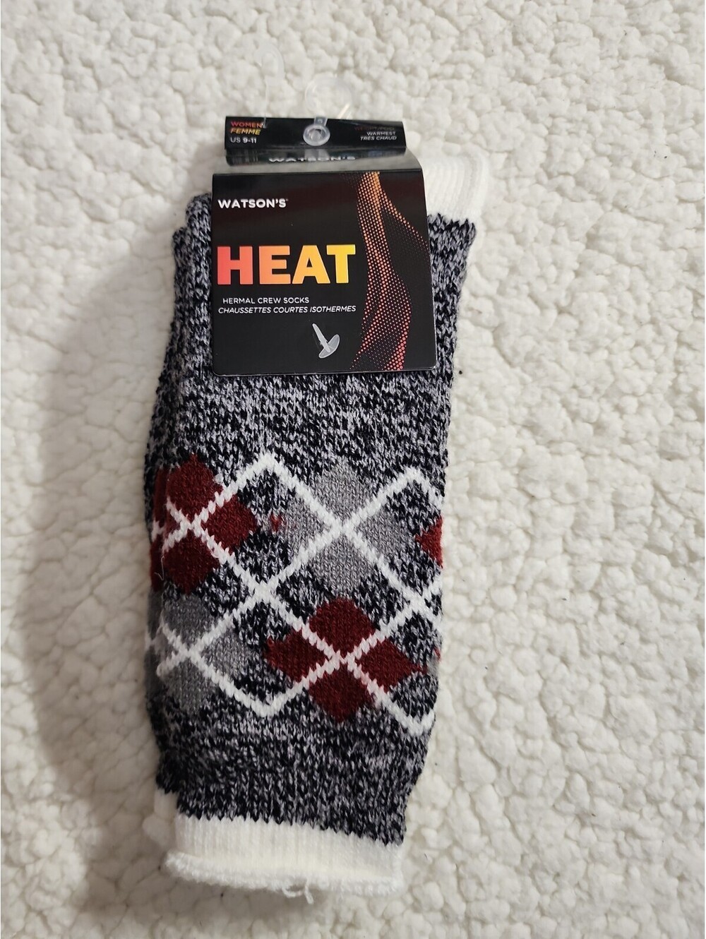 Watson’s Women's Winter Heavy Duty Warm Outdoor Thermal Heated Socks - Size 9-11